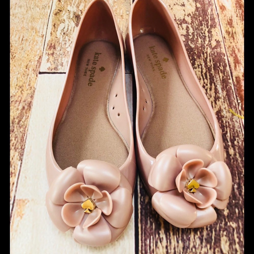 Kate Spade Soft Blush pink ballerina jellies